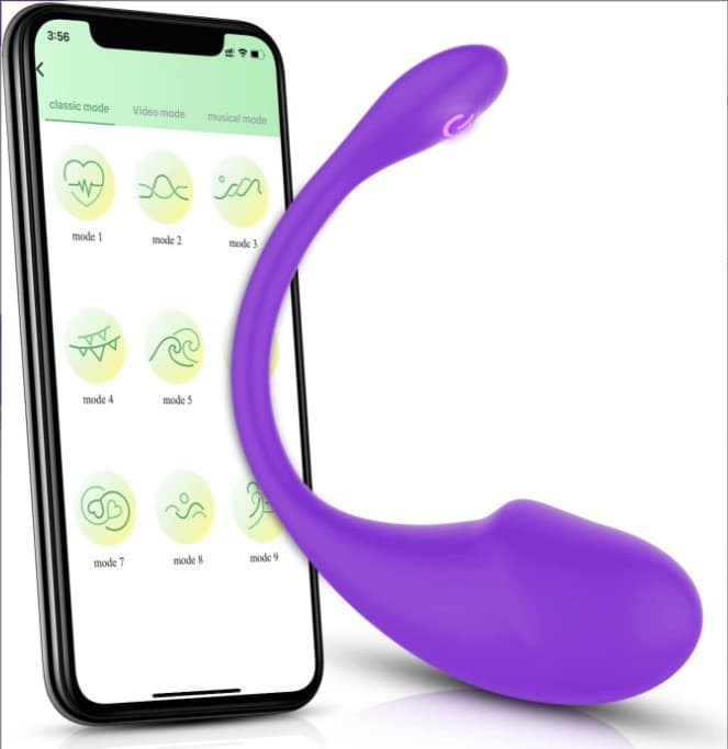 Vibromasseur portable en caoutchouc en forme de têtard, avec télécommande sans fil et application, pour la masturbation féminine (vente en gros d