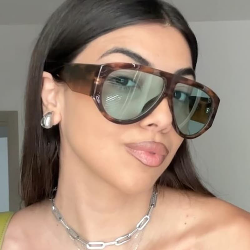 Cross Border Ins Internet Celebrity European And American Ladies Sunglasses Fashion Sunglasses 2024 New Personalized Sunglasses High End