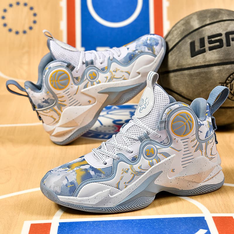 Boys' Sports New Children's Cement Floor Competition Training Basketball For Big Boys Students Running Shoes