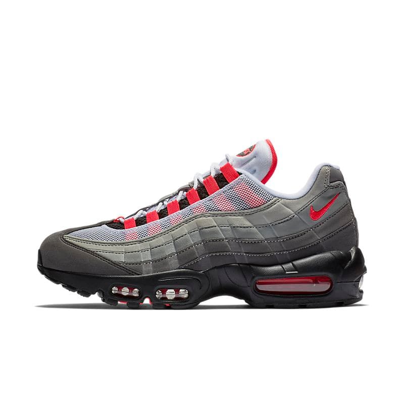 NIKES 2024 Chaussures de course pour hommes de qualité supérieure Airs Maxs 95 OG X 20th Anniversary Triple Black Neon Solar Red Designer Gris Bleu
