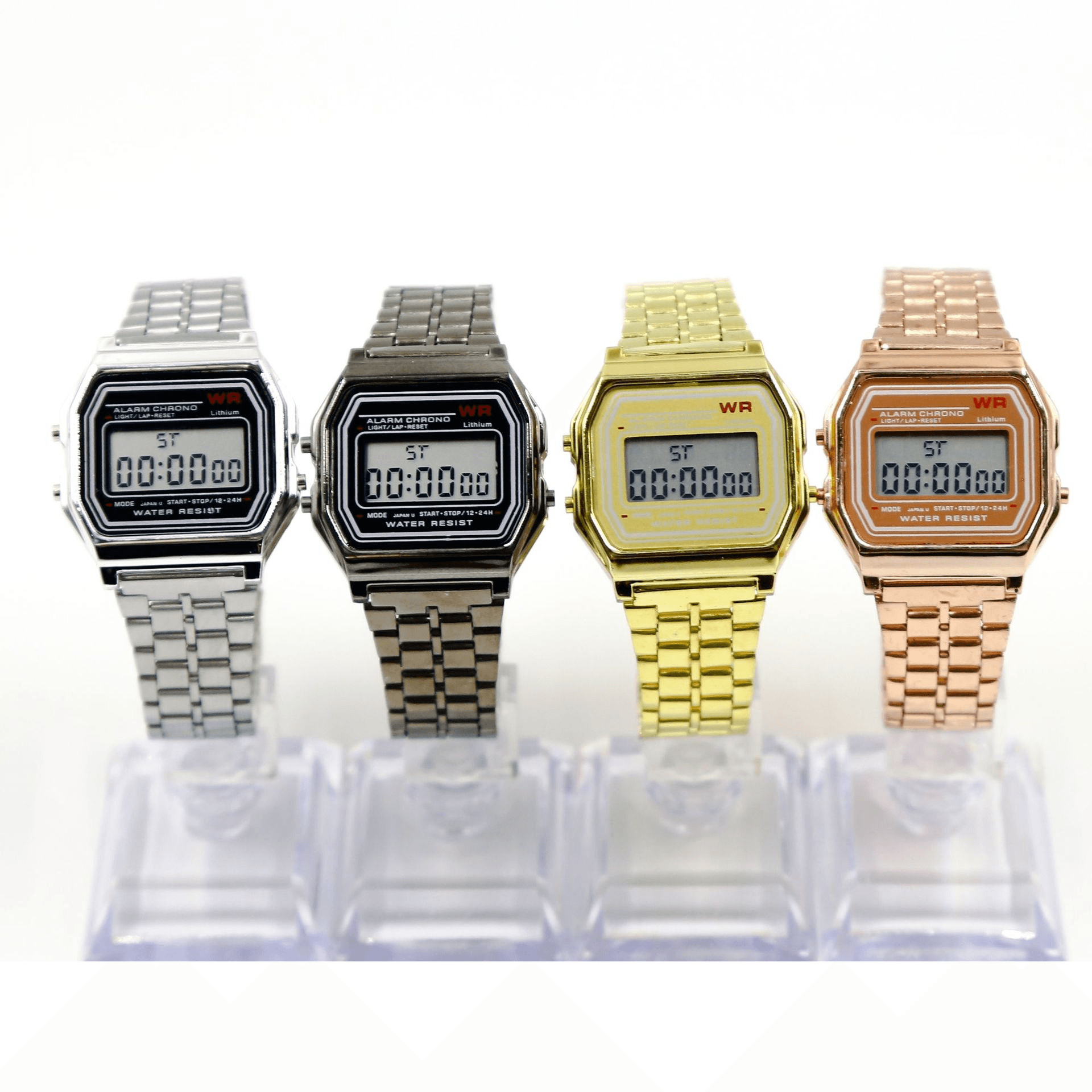 Women's Watches Male And Female Students Led Electronic Watch Steel Belt Fashion Watches Multi-function
