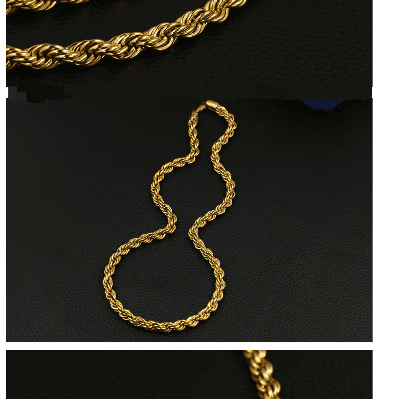 Men’s Jewelry Set Fashion Men's Long Necklaces Titanium Steel Necklaces Fashion Accessories Chains