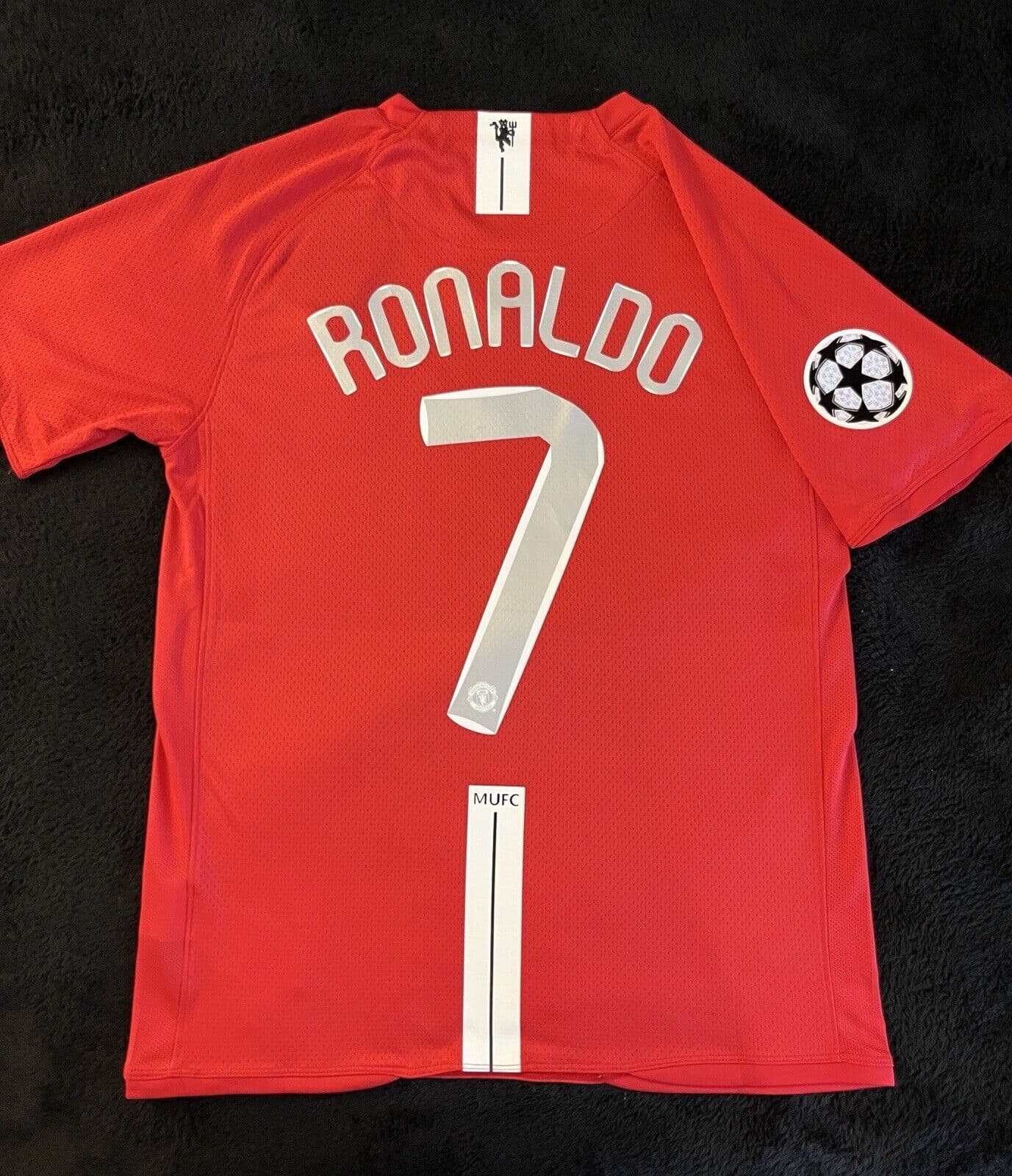 Adult Ronaldo #7 2007/2008 UCL Home Jersey Retro Soccer Football shirt - all size