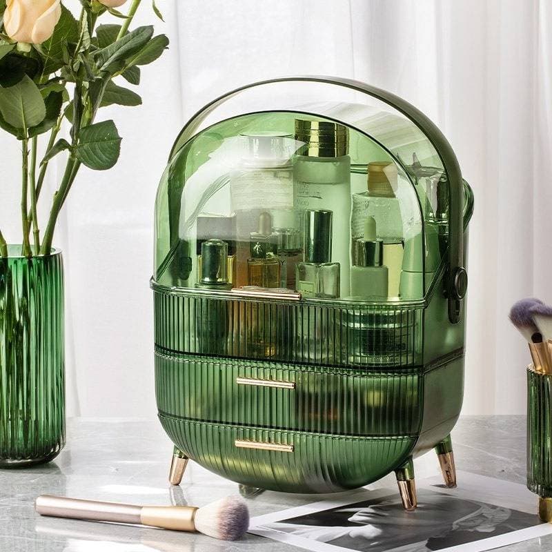Transparent Cosmetics Storage Box Dustproof Large Capacity Drawer Style Desktop Lipstick Skin Care Dressing Table Storage Drawer
