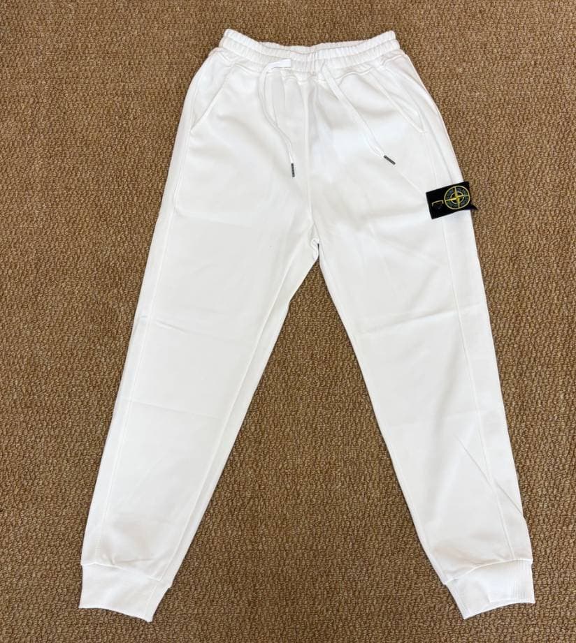 Ensemble 2 pièces Stone Island pour homme : sweat-shirt à capuche avec empiècements sur les bras, pantalon de survêtement à cordon de serrage, c