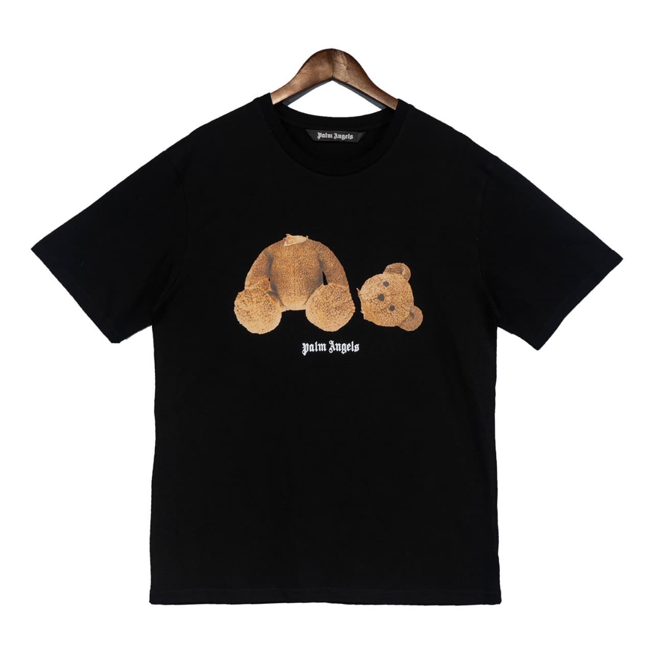 T-shirt col rond femme imprimé ours décapité ange