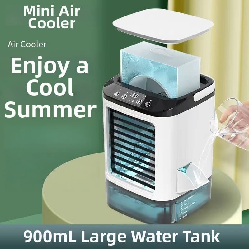 Mini Misting Fan USB Operated Home Office Humidifier Cooling Air Conditioner Fan For Dormitory Electric Ice Box Cooler