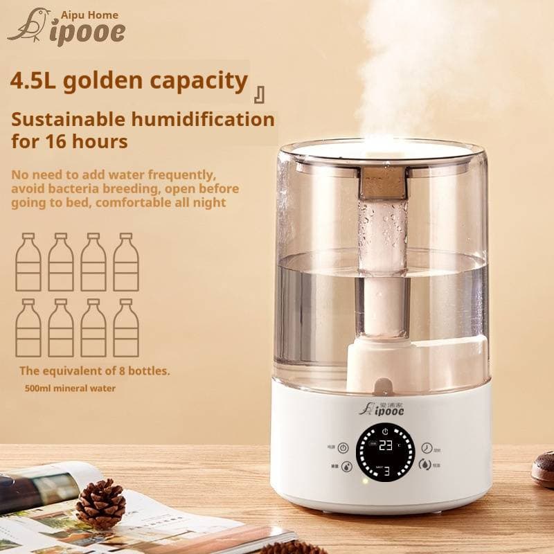 Humidificateur ultrasonique puissant - Grande capacité de 6 L, fonctionnement silencieux, remplissage par le haut avec fonction d'aromathérapie pour la maison et le bureau