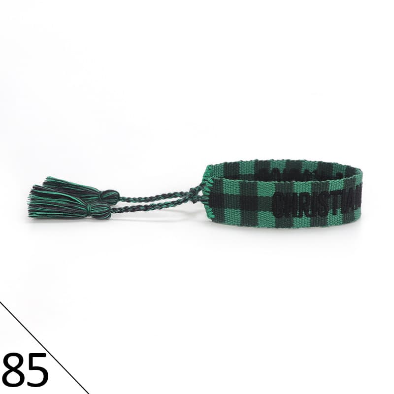 Bracelet unisexe tendance avec lettres tressées