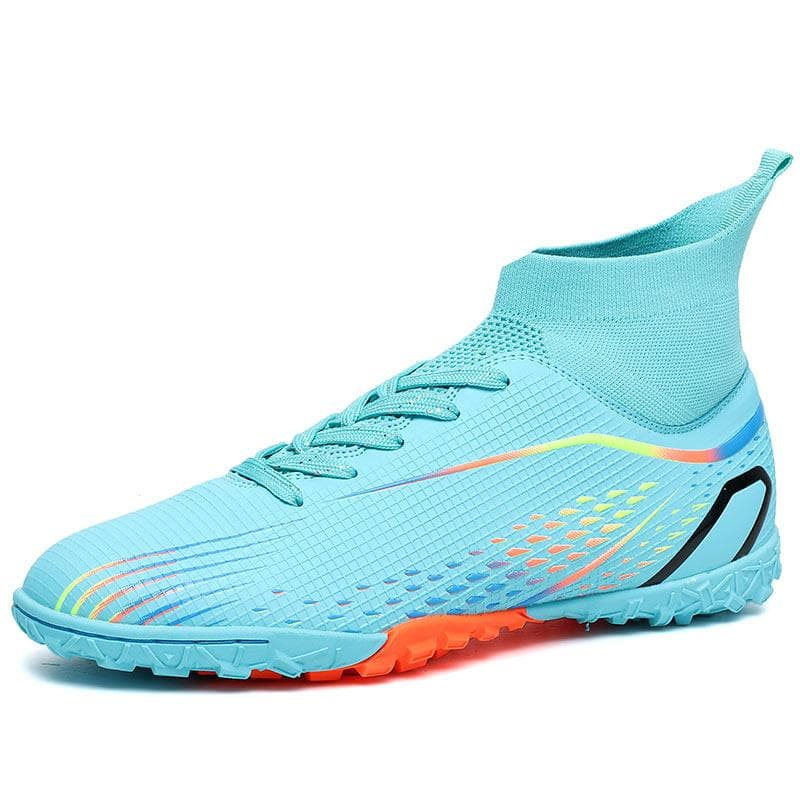 33-46 Men's High-top Sock Mouth TF Broken Nails Youth Sports Training Shoes Children Football Boots