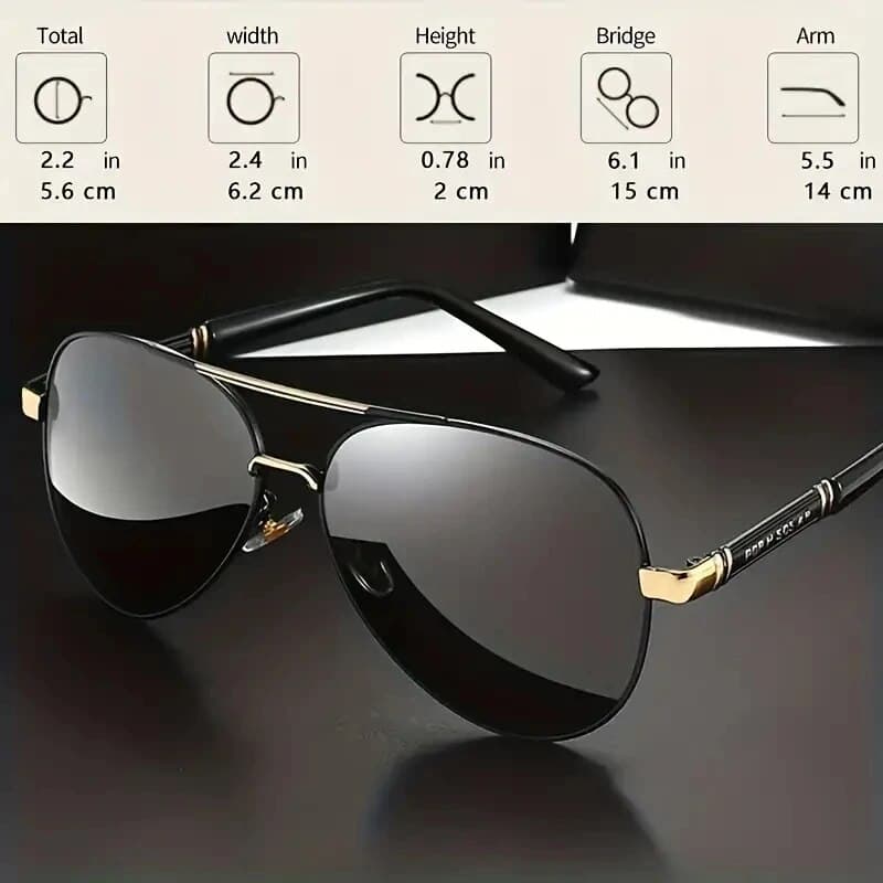 HOT SALE Polarized Sunglasses Men Metail Frame Quality Sun Brand Design Male Glasses Fishing Driving Goggles UV400