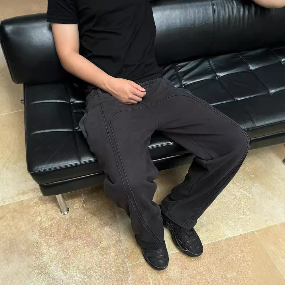 Men's Clothing Elastic Rope Sweatpants Casual Trousers High Street Hip Hop Rap Street Wear
