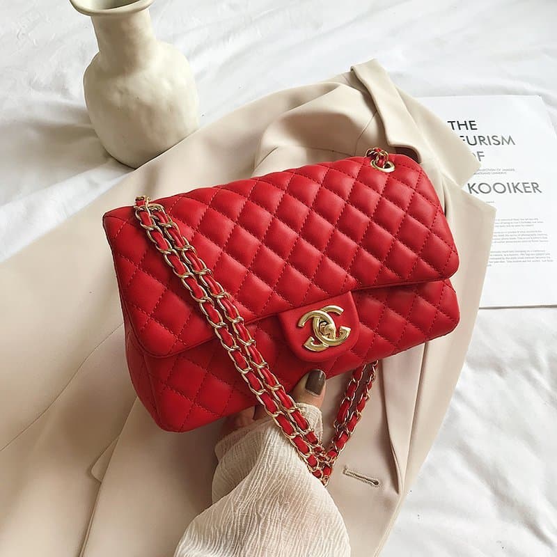 Sac à bandoulière en diamants, petit format, style parfum, tendance 2023