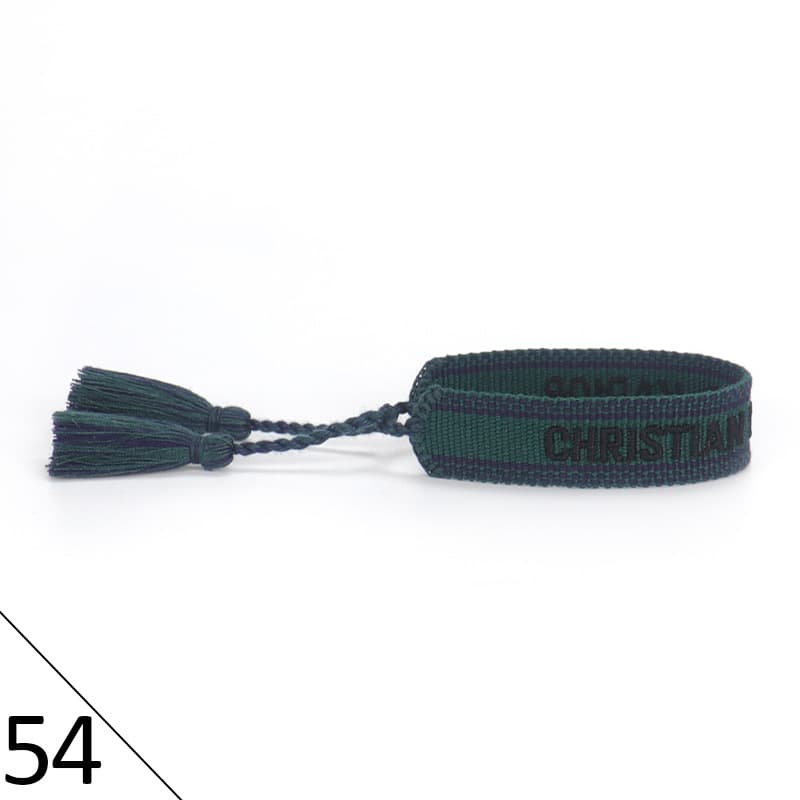 Bracelet unisexe tendance avec lettres tressées