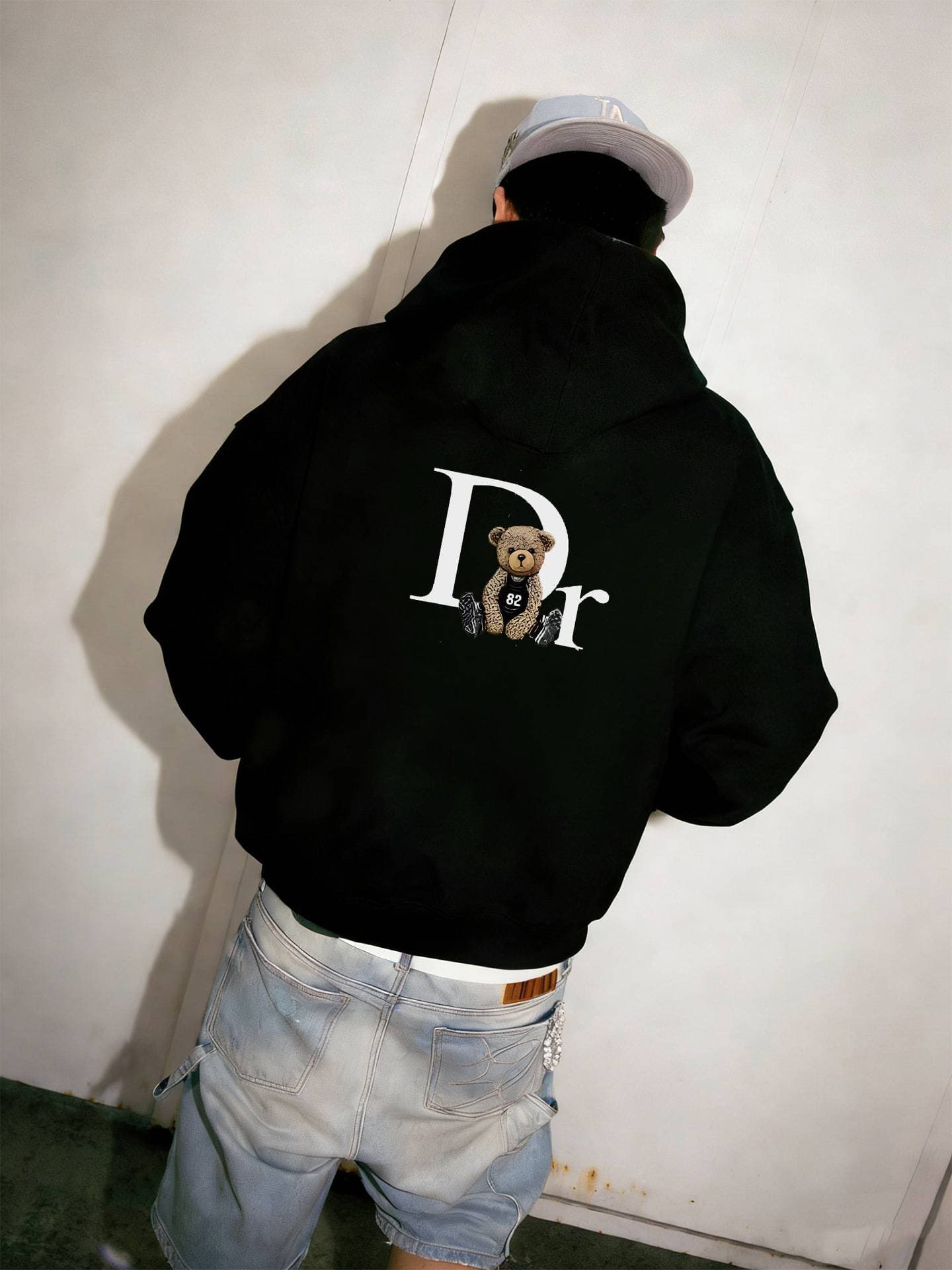 Men's Clothing 26 New European And American Foreign Trade Single Product Striped Design Unisex Spring Trend Single Product Hooded Sweatshirt Suit