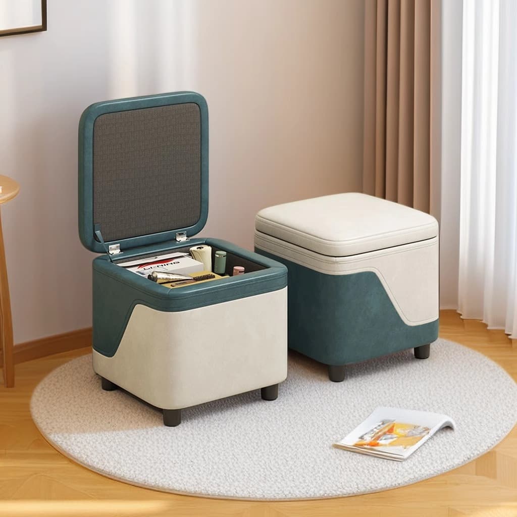 for Home Use, Sofa Simple Coffee Table Entrance Shoe Changing Storage Stool, Living Room Small Low Stool