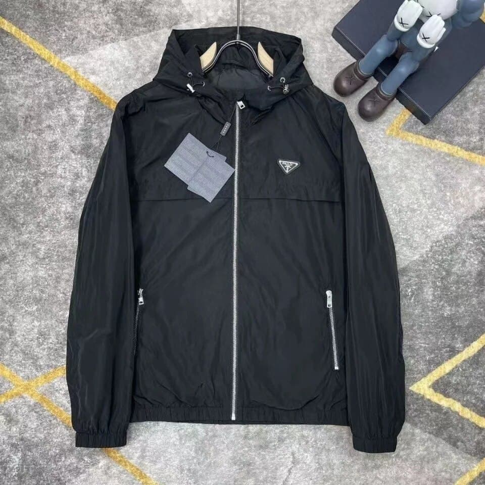 【 Devant Dos 】 Printemps Automne Col Debout Double Face Portant Veste Haut Décontracté Édition Coréenne Simple Et Propre
