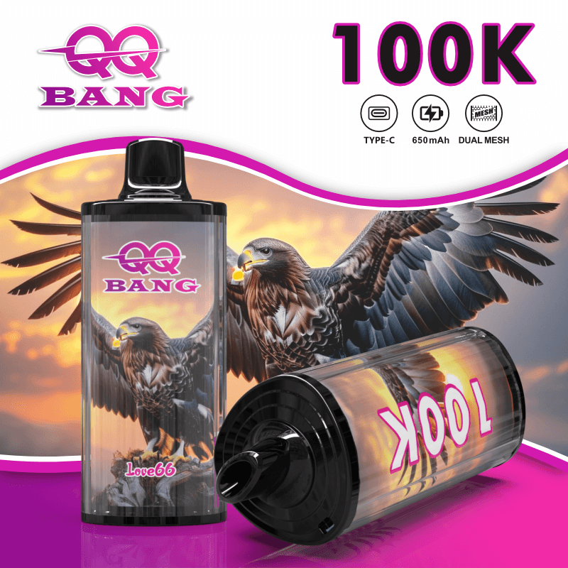 BANG KING 100K bouffées / Affichage du niveau de carburant et de la batterie sur l'écran / Faible résistance / Charge rapide