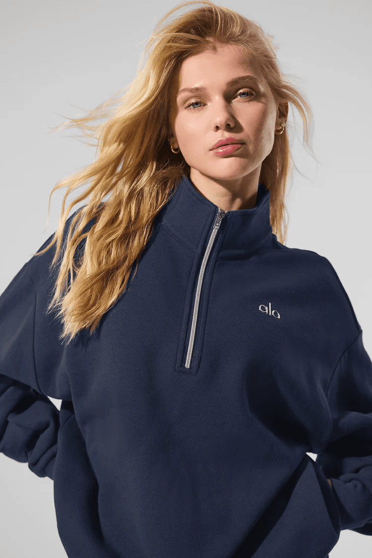 Pull-over à fermeture éclair 1/4 Accolade pour femme