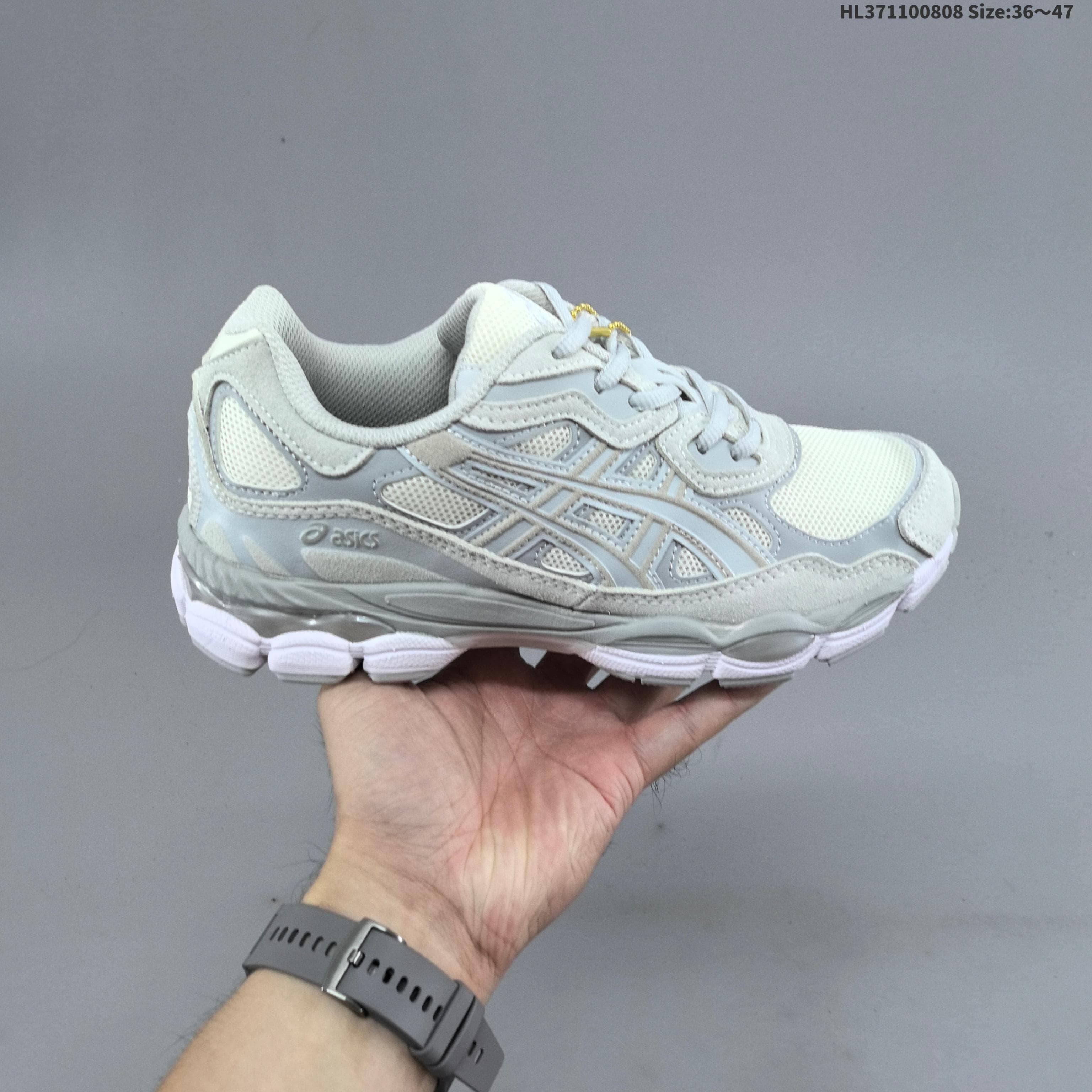 Chaussures de running Asics NYC Gels NYC Sneakers Cream Solar Power Pure Sier Outdoor Sneakers Sports Athleisure Trainers Fashion Daily Outfit 36-47