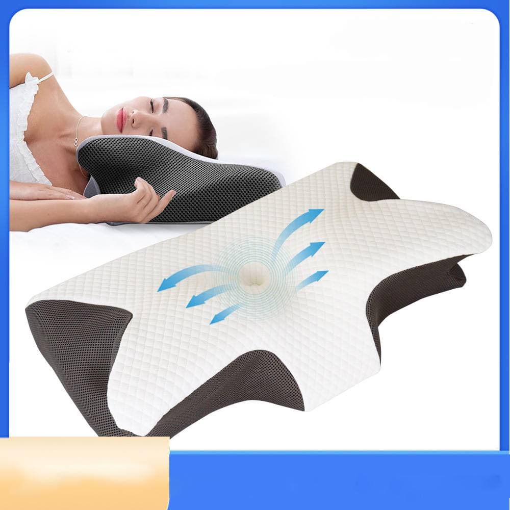 Cervical Pillow For Neck And Shoulder,Contour Memory Foam Pillow,Ergonomic Neck Support Pillow For Side Back Stomach Sleepers With Pillowcase