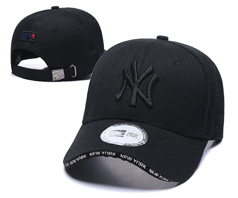 Casquette unisexe transfrontalière, grand logo, visière rigide, broderie, style sport décontracté NY, commerce extérieur