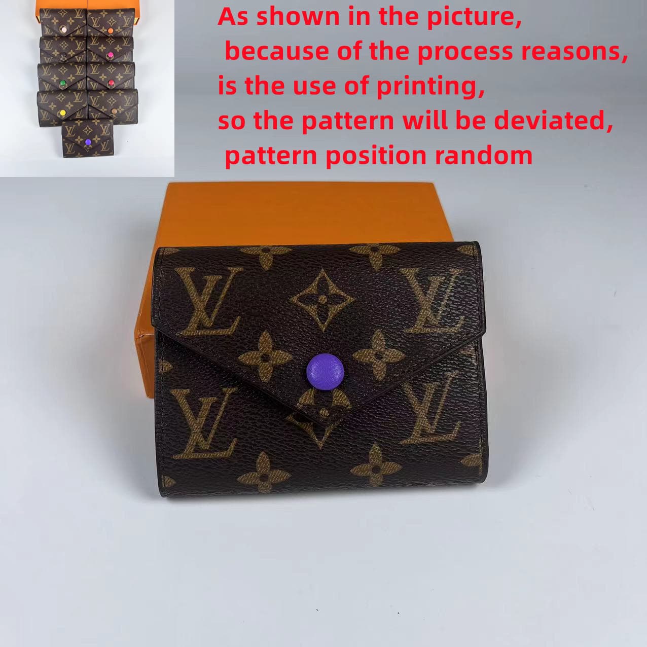 Portefeuille pliable portable pour pièces d'identité et pièces de monnaie avec imprimé rétro neutre sélectionné