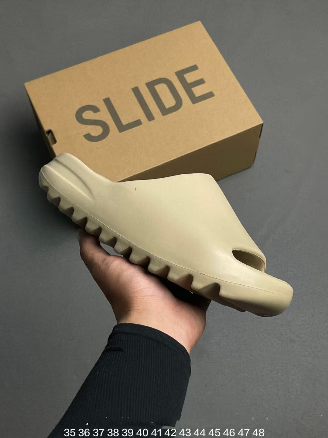Chaussons Yeezzyy Slide Granite confortables et polyvalents en EVA pour hommes et femmes