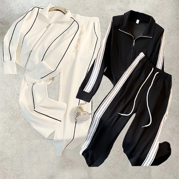 Women's Clothing Sports Casual Suits In Spring New Popular And Fashionable Stylish And Age Reducing Fashionable Sweatshirts Two Piece Suits