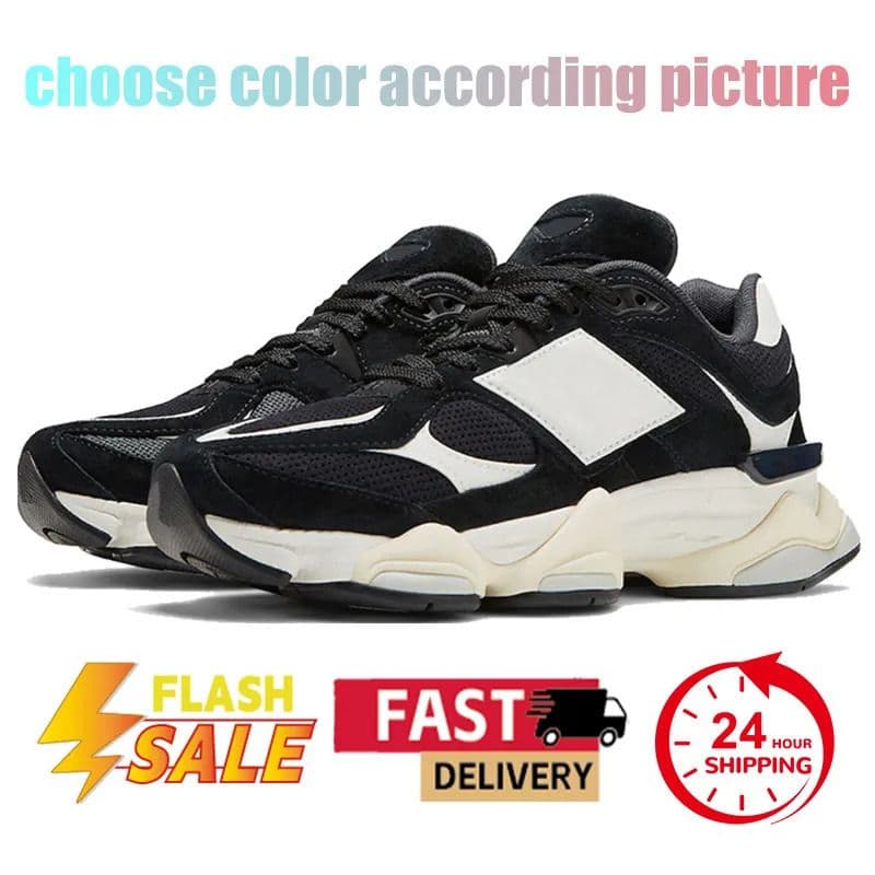 Chaussures de course New Balance 9060 Triple Black Blanc Bleu Rose Gris Marron Homme Femme Outdoor Trainers Baskets Pointures 36-46