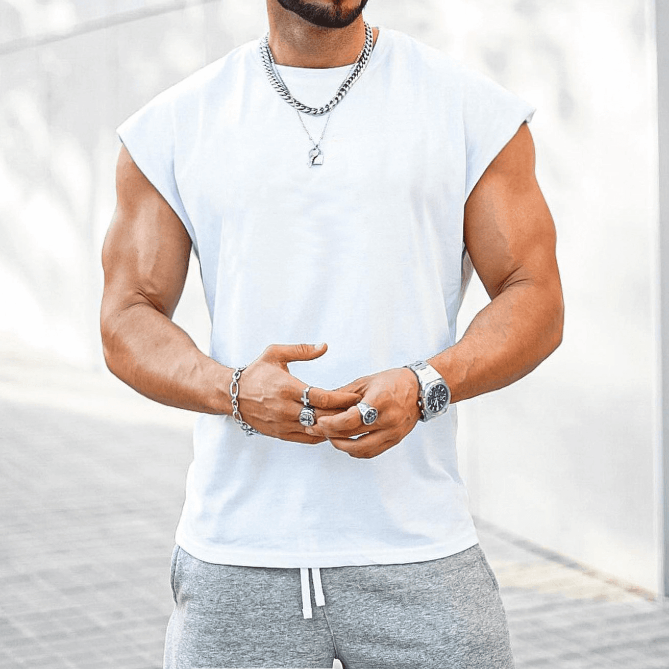 Men's Training Tank Top Sleeveless Athletic Casual Fashion