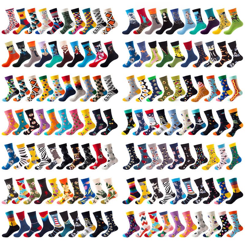 10pairs Socks men and women mid-tube trendy socks 10 pairs of basketball socks autumn and winter cross-border sports leisure socks women wholesale