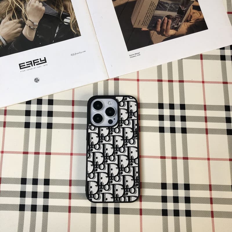 Coque de téléphone portable avec lettre D, compatible avec iPhone 16/15/14 Pro Plus Pro Max. Coque de téléphone portable haut de gamme et luxueus