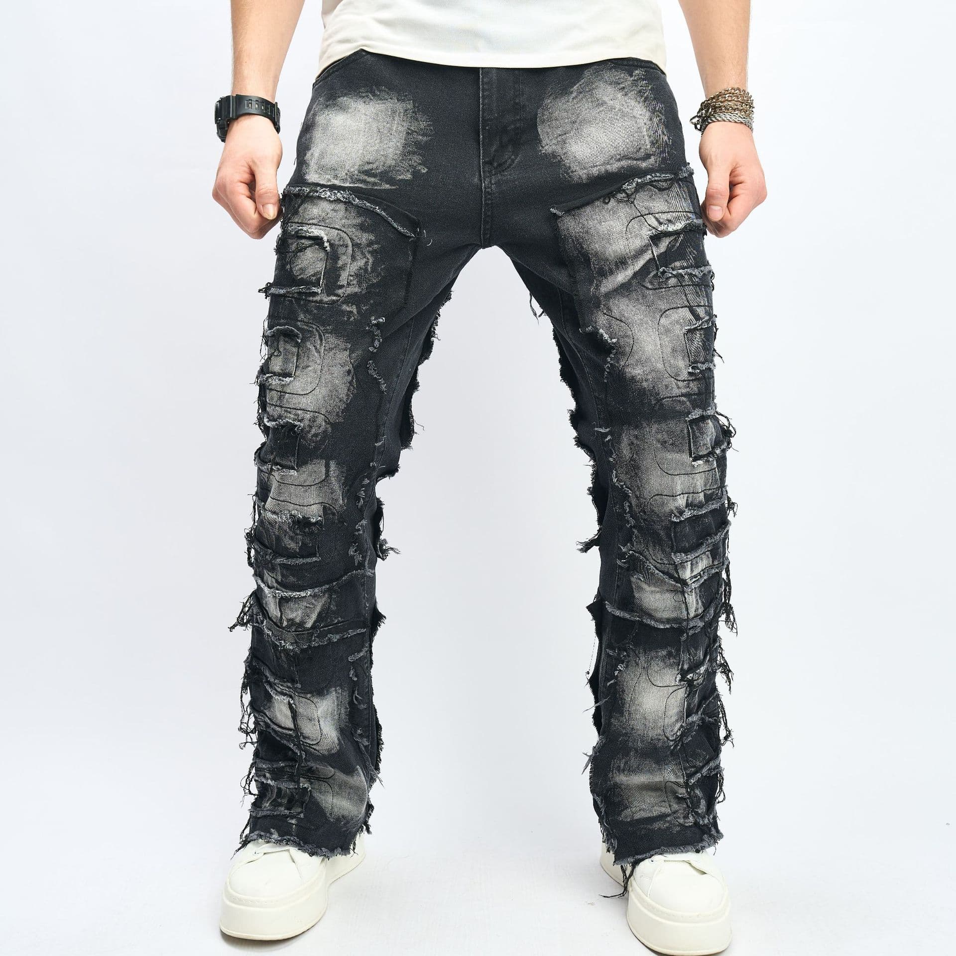 Men's Clothing Jeans Men's Slim Elastic Slim Fit Versatile Pants And Nigeria Denim