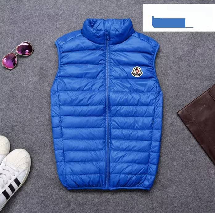 Doudoune sans manches légère Moncler pour homme, col montant, matelassée, idéale pour l'automne et l'hiver. Veste chaude, compacte et facile à t