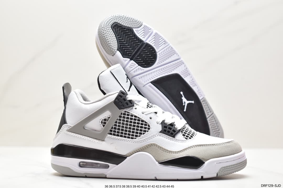 Vente en gros de chaussures de basket-ball J4 Joint White Sail Electric Mother Yellow And White Cement Hot Lava Big Paris Chaussures de sport pour ho