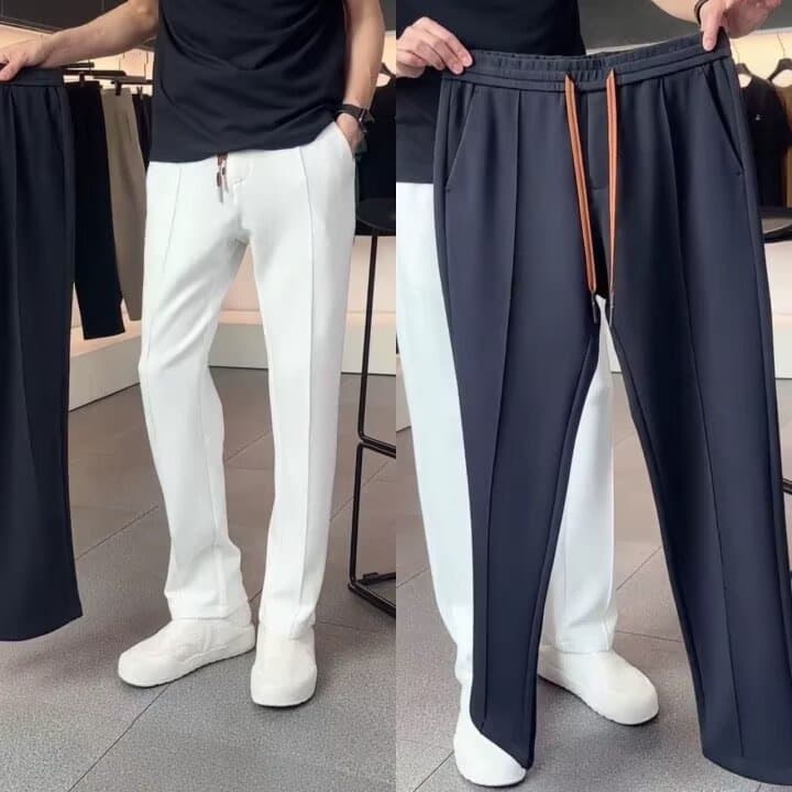 Men's Tie Dye Casual Straight Leg Pants mid Waist Loose Fitting Trendy Sports Outdoor Autumn Trousers Polyester Standard Thickness