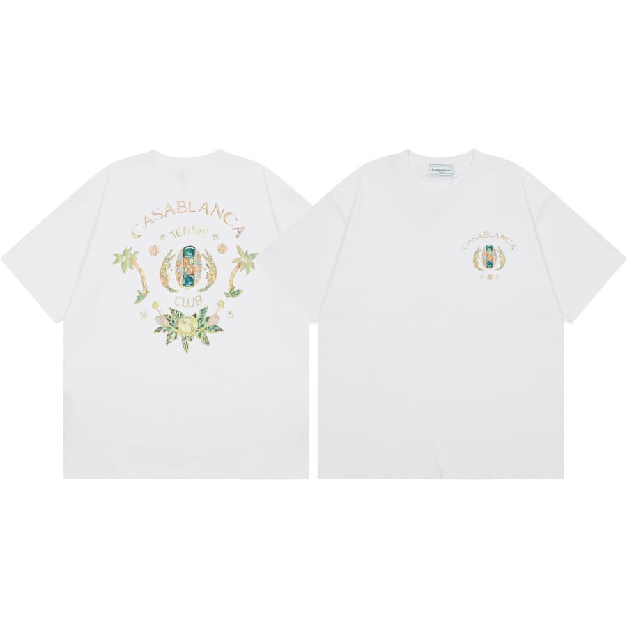 T-shirt ample à manches courtes pour hommes et femmes, imprimé printemps et été