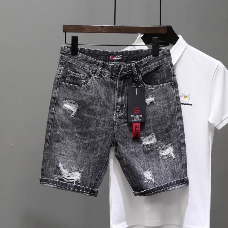 Men's Clothing Denim Shorts Men's Summer Mid Length Pants American Loose Pants Casual Shorts Price Control
