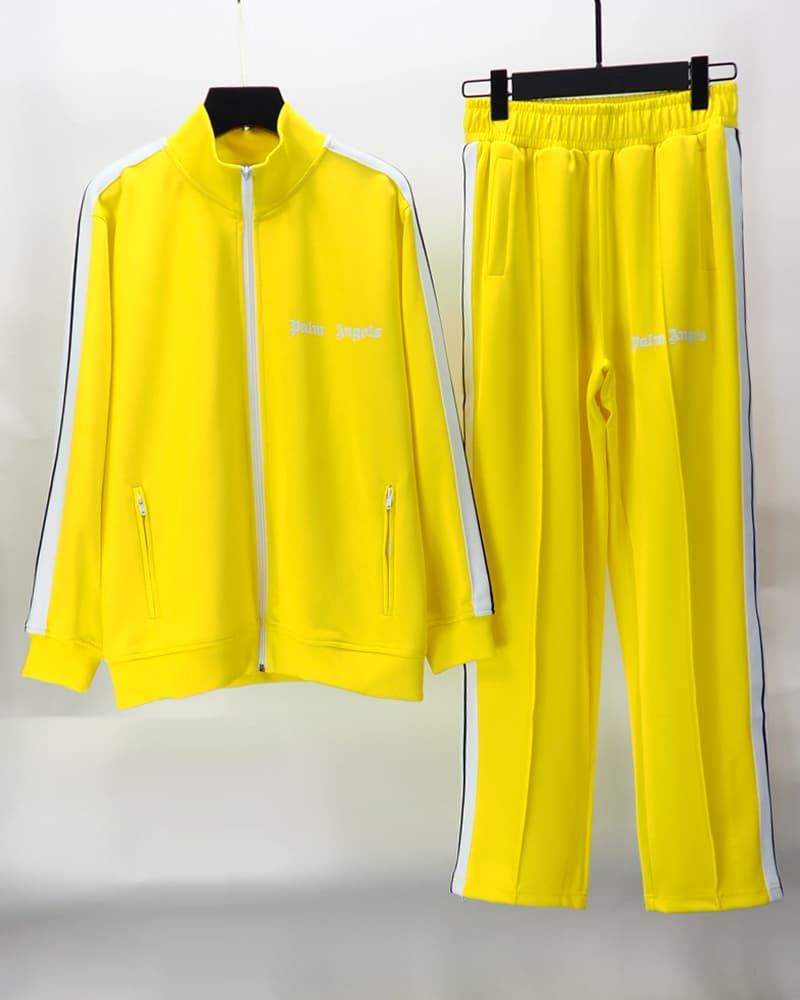 Ensemble de 2 pièces pour homme, survêtement de sport à rayures latérales, pull, manteau, pantalon décontracté