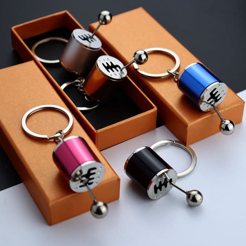 Car modified metal gear keychain pendant Creative gearhead keychain Small gift gear keychain