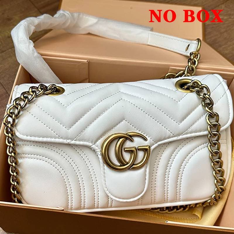 GG Marmont Double G Logo chaîne rabat sac épaule sac à bandoulière décontracté sortie fête sociale dames sac à main 24*14*6 cm