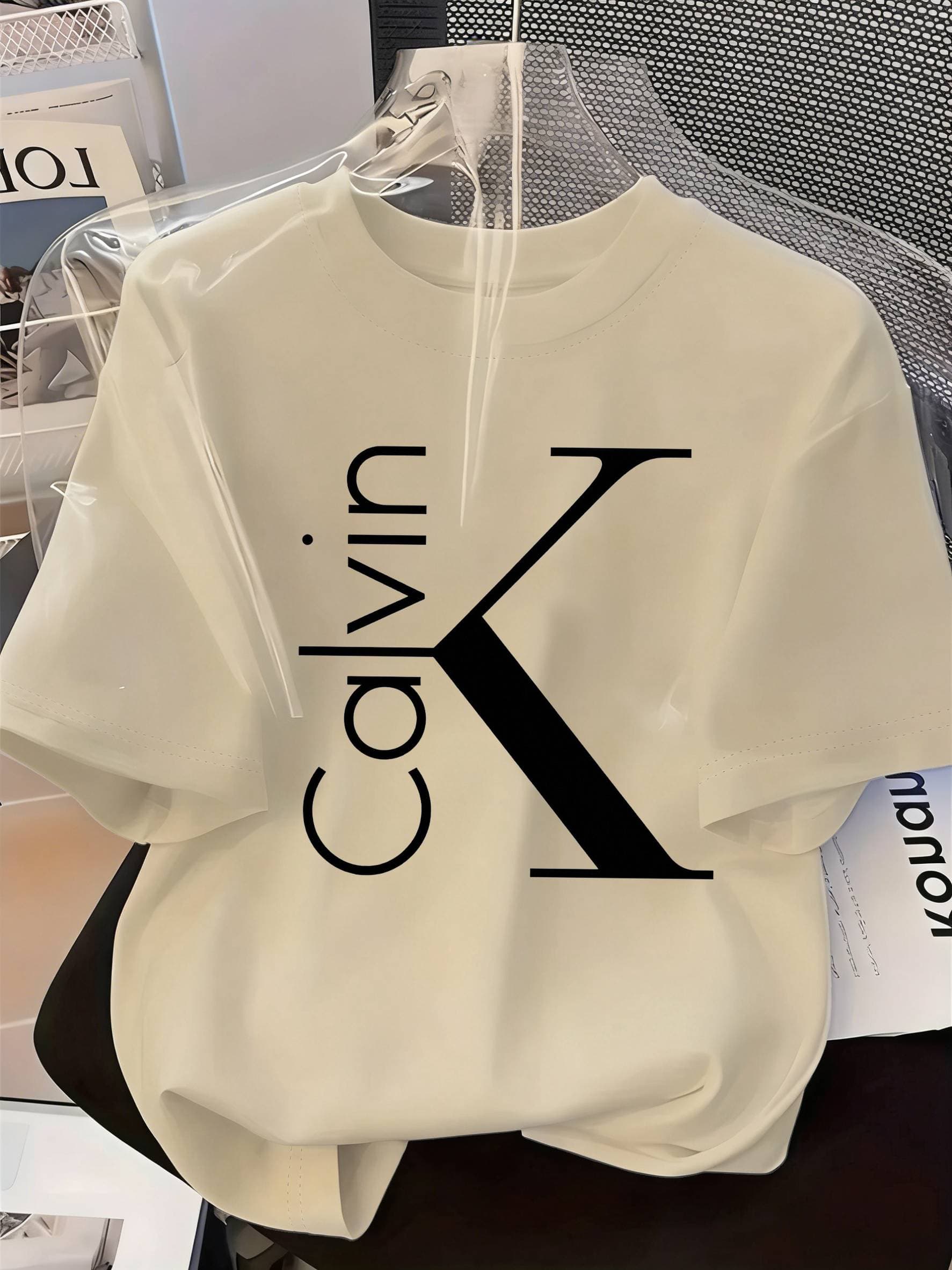 T-shirt tendance été 2026, coupe ample, manches courtes, imprimé