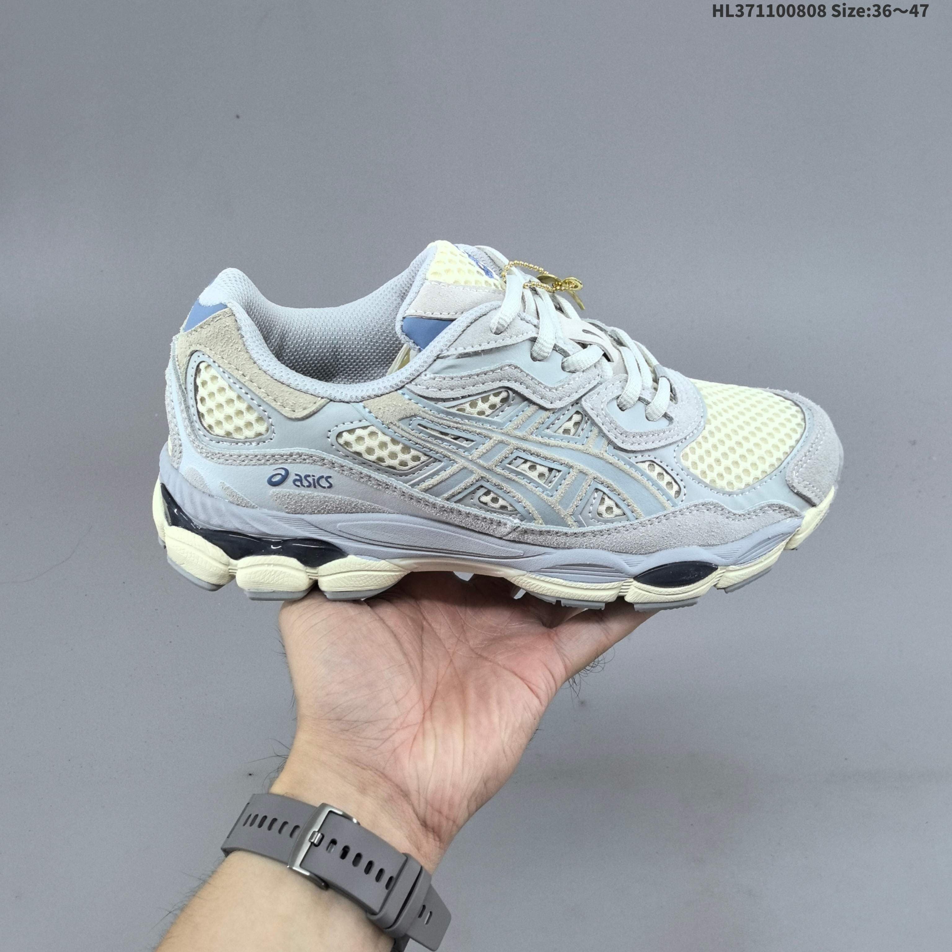 Chaussures de running Asics NYC Gels NYC Sneakers Cream Solar Power Pure Sier Outdoor Sneakers Sports Athleisure Trainers Fashion Daily Outfit 36-47