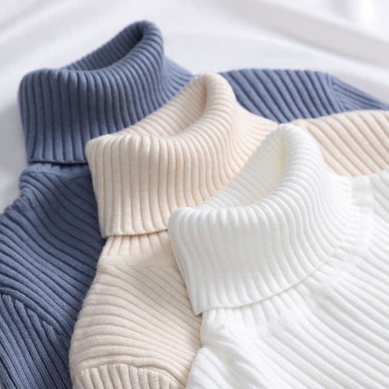 Women's High Neck Sweater Slim Fit Long Sleeve Knit Top Basic Turtleneck Pullover For Autumn Winter Fashion Casual Comfortable​​