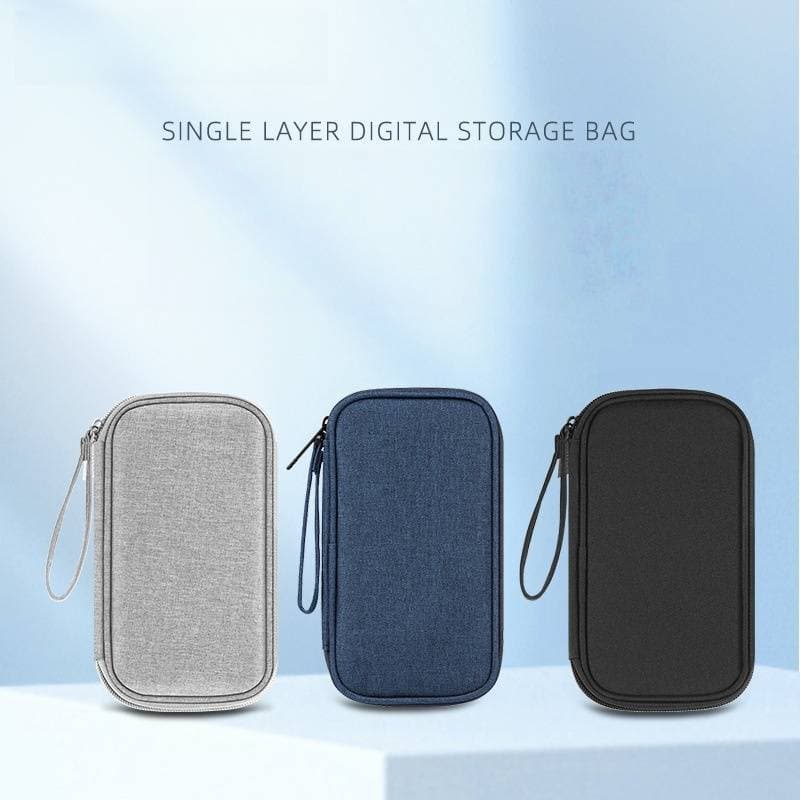 Travel Tech Organizer - Compact Storage Pouch For Cables, USB Drives & Earphones (Dustproof & Portable Design)​