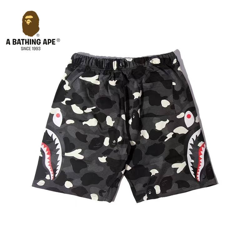 Short BATHONG APE Ape Head Shark Short Ape Head Short cinq jambes décontracté, en pur coton