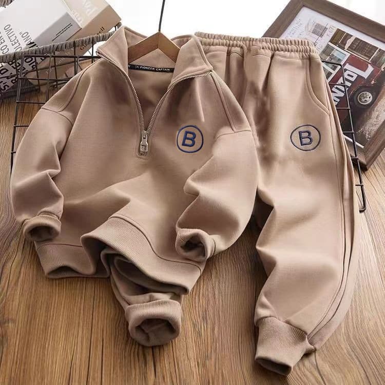 ALYCExiyuebaobao Children's Sweatshirt Sports 2026 New Style Big Outfit Boys Loose Clothes Plus Size Kids Spring Autumn Set