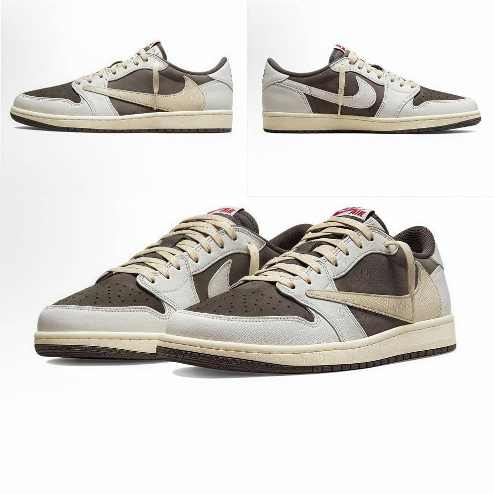 Nike Air Jordan 1 Low Medium Olive OG Canary Travis Scott Sports Retro Basketball Chaussures Baskets athlétiques Baskets Black Toe Shadow