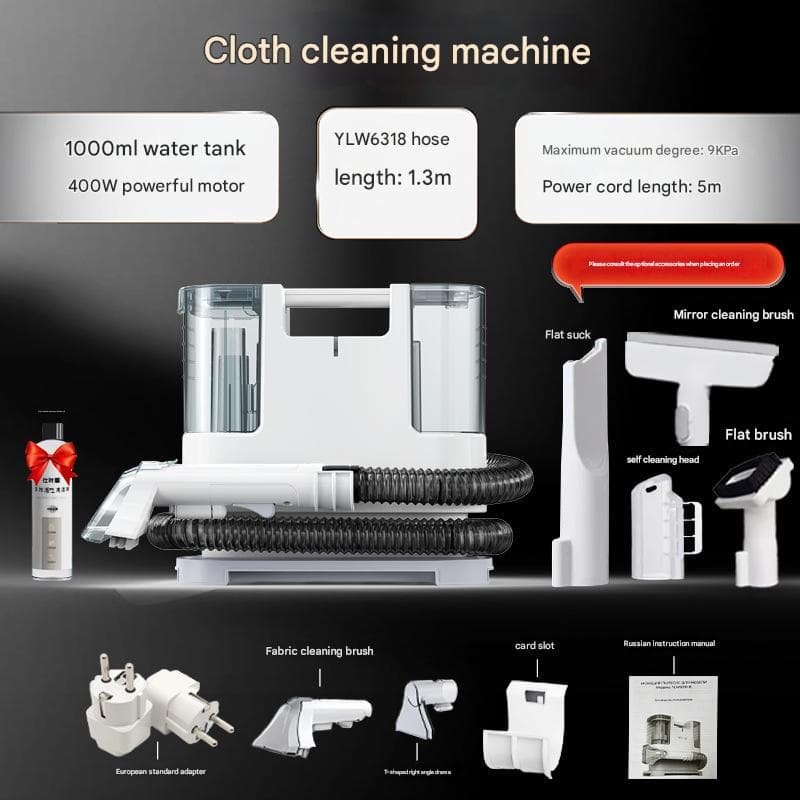 DaVKing Electric Fabric Sofa Cleaning Machine High Power Sprayer & Extractor Cleaning 6318